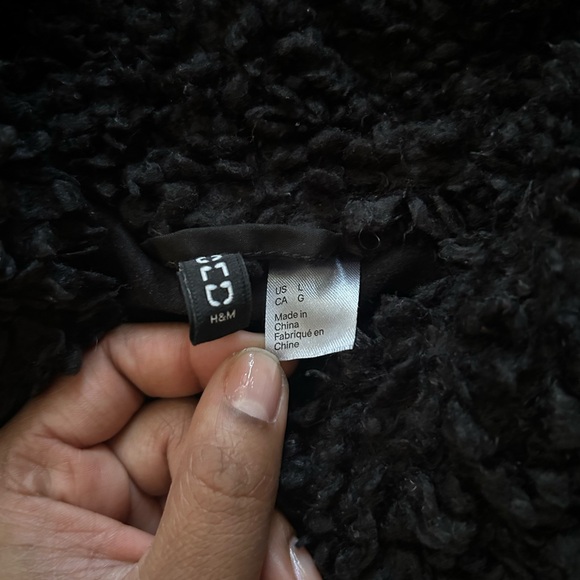 H&M Divided Black Textured Jacket - Picture 3 of 4